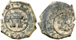 1621. Felipe IV. Burgos. 2 maravedís. (Cal. 1273). 1,71 g. Escasa. BC+.