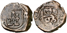 1622. Felipe IV. Segovia. 8 maravedís. (Cal. 1517). 6,63 g. MBC-.