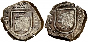 1624. Felipe IV. Toledo. 8 maravedís. (Cal. 1609). 6,40 g. MBC-.