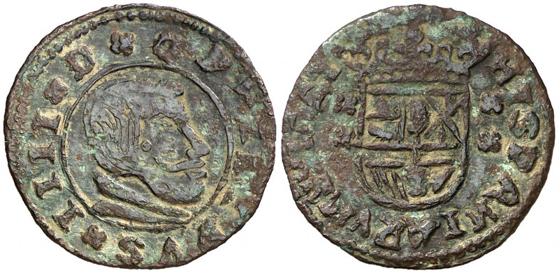 1661. Felipe IV. 8 maravedís. (Barrera pág. 46-49) (J.S. pág. 505-506). 1,19 g. ...
