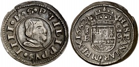 1662. Felipe IV. Segovia. . 16 maravedís. (Cal. 1510). 3,86 g. MBC+.