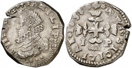 1638. Felipe IV. Messina. IP. 3 tari. (Vti. 143) (MIR. 356/11). 7,90 g. MBC-/MBC.