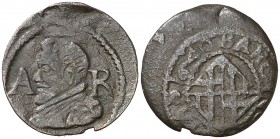 1640. Guerra dels Segadors. Barcelona. 1 ardit. (Cal. 149) (Cru.C.G. 4554). 1,19 g. Felipe IV. El 6 de la fecha ligeramente tumbado. Escasa. BC+.
