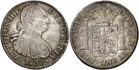 1800. Carlos IV. México. FM. 8 reales. (Cal. 695). 26,80 g. MBC-/MBC.