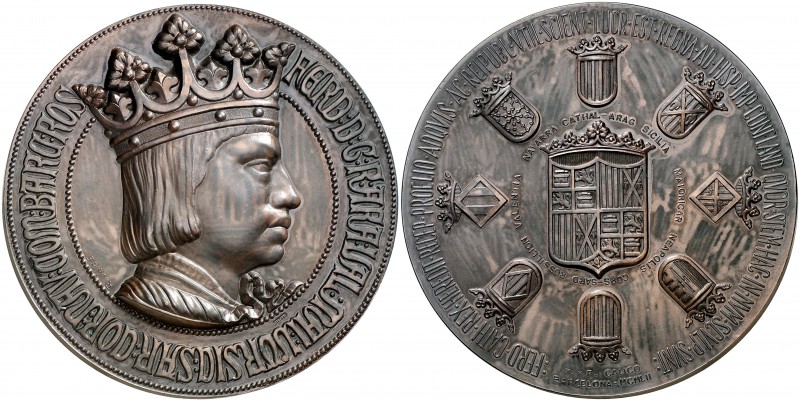1952. Barcelona. Medalla conmemorativa del Quinto Centenario del nacimiento del ...