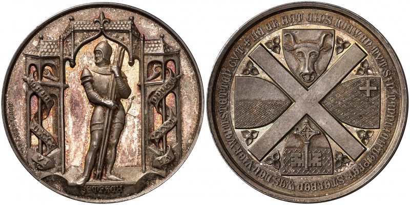 1886. Suiza. Medalla conmemorativa del 500º Aniversario de la Batalla de Sempach...