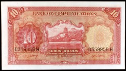 1935. China. Banco de Comunicaciones. 10 yüan. (Pick 155). S/C-.