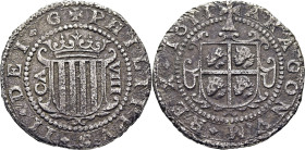 FELIPE III. 8 reales. Zaragoza. 1611. Rarísima