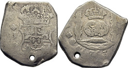 FERNANDO VI. 8 reales. Guatemala. 1753. J. Escasa macuquina