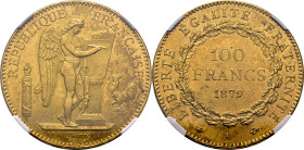 FRANCIA. 100 francos. París. 1879. SC/SC+ MS63. Buen ejemplar