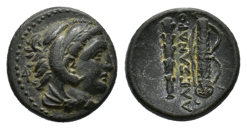 Kings of Macedon. Alexander III ‘the Great’ (336-323 BC). Æ Unit (17,05 mm, 6,16...