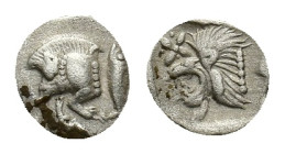 Mysia, Cyzicus, c. 450-400 BC. AR Hemiobol (8,01 mm, 0,37 g). SNG France 375. Very fine.