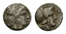 Mysia, Lampsakos, 4th-3rd centuries BC. AR Tetrobol (9,57 mm, 1,15 g). SNG France 1175-1176. Very fine.