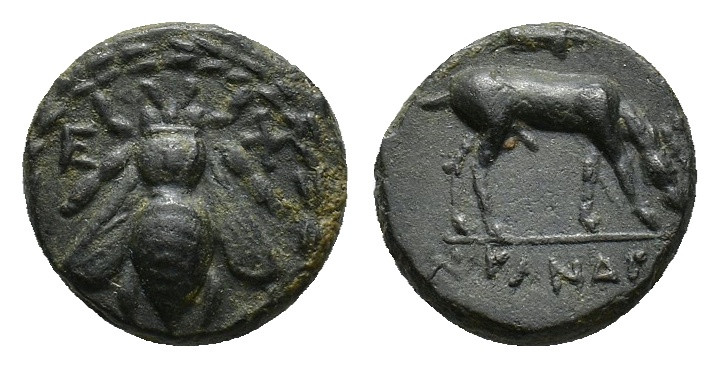 Ionia, Ephesos, c. 280-258 BC. Æ (14,52 mm, 3,59 g). Cf. SNG Copenhagen 268-9. V...