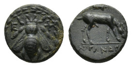Ionia, Ephesos, c. 280-258 BC. Æ (14,52 mm, 3,59 g). Cf. SNG Copenhagen 268-9. Very fine.