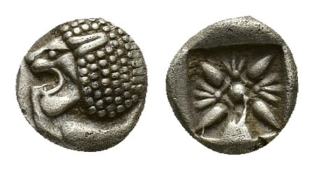 Ionia, Miletos, c. late 6th-5th Centuries BC. AR Obol (8,91 mm, 1,09 g). SNG Kay...