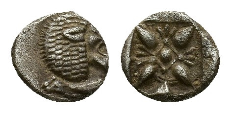 Ionia, Miletos, c. late 6th-early 5th century BC. Obol (9,04 mm, 1,04 g). SNG Ka...