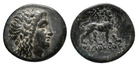 Ionia, Miletos, c. 313/12-290 BC. Æ (18,11 mm, 4,55 g). Molossos, magistrate. Deppert-Lippitz 406. Very fine.