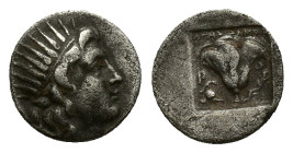 Islands off Caria, Rhodes, c. 166-88 BC. AR Drachm (14,87 mm, 2,78 g). Agesidamos, magistrate. SNG Copenhagen 802. About very fine.