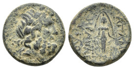 Phrygia, Apameia, c. 100-50 BC. Æ (21,86 mm, 9,10 g). Heraklei-, and Eglo-, magistrates. SNG Copenhagen 183; SNG von Aulock 3470. About very fine.