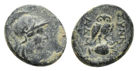 Phrygia, Synnada, c. 133-0 BC. Æ (15,05 mm, 4,44 g). ΑΔΜΗ- (Adme-), magistrate. SNG Copenhagen -; BMC Phrygia -; Imhoof-Blumer, Kleinasiatische Münzen...