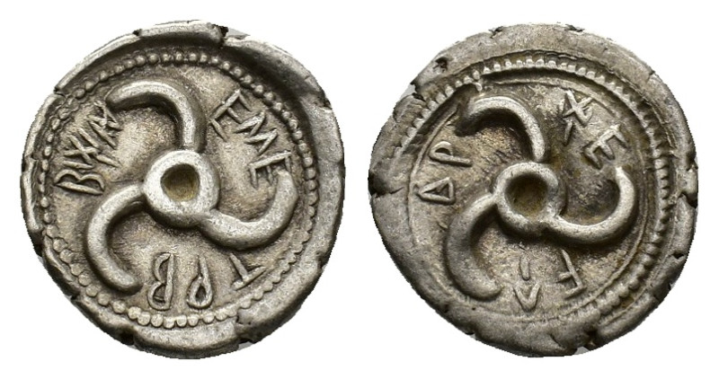 Dynasts of Lycia. Wedrei. Trbbänimi and uncertain Dynast, c. 390-375 BC. AR 1/3 ...