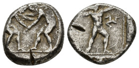 Pamphylia, Aspendos, c. 420-400 BC. AR Stater (23,03 mm, 10,81 g). SNG von Aulock 4539. SNG France 54. About very fine.
