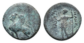 Pamphylia, Perge, c. 260-230 BC. Æ (16,74 mm, 3,54 g). Colin Series 2.6; SNG France 369-371. Good fine.