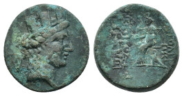 Cilicia, Hieropolis-Kastabala, c. 2nd-1st century BC. Æ (19,24 mm, 6,89 g). SNG Levante 1564; SNG France 2209 var. (monogram). About very fine.