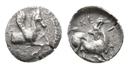 Cilicia, Kelenderis, c. 425-400. AR Obol (8,95 mm, 0,60 g). SNG von Aulock 5635; SNG France 86. Good fine.