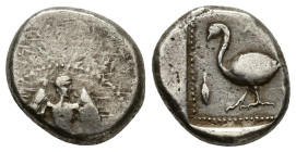 Cilicia, Mallos, c. 420-375 BC. AR Stater (19,82 mm, 10,59 g). SNG france 378; SNG Copenhagen 164. Rare. About very fine.