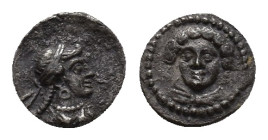Cilicia, Tarsos. Datames (Satrap of Cilicia and Cappadocia, 384-361/0 BC). AR Obol (9,57 mm, 0,73 g). SNG France 310-311. Very fine.
