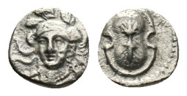 Cilicia, Uncertain mint, 4th century BC. AR Obol (8,48 mm, 0,57 g). Göktürk -; SNG France 476. Very fine.