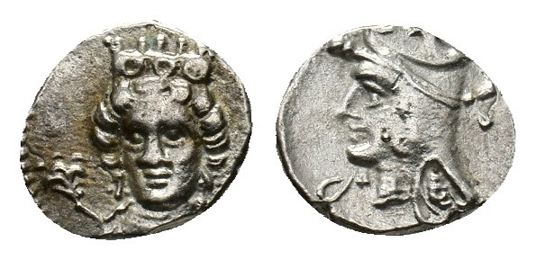 Cilicia, Uncertain mint, 4th century BC. AR Obol (9,75 mm, 0,63 g). Gökturk -. S...