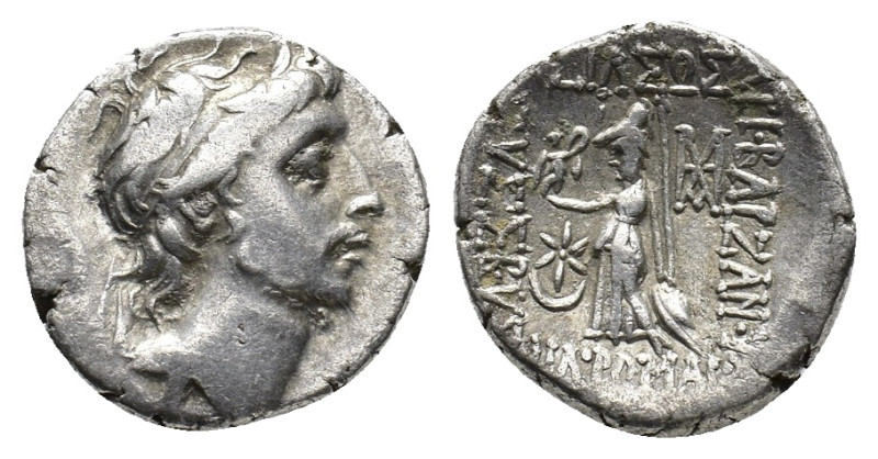 Kings of Cappadocia, Ariobarzanes III (52-42 BC). AR Drachm (15,2 mm, 3,68 g). E...