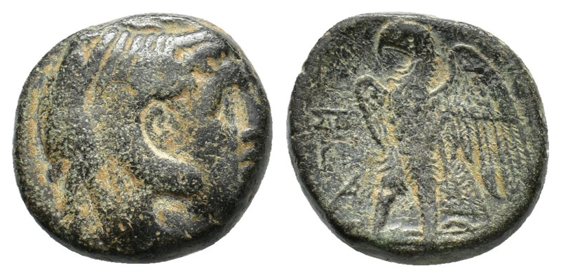 Ptolemaic Kings of Egypt. Ptolemy I Soter (305-282 BC). Ӕ Obol (18,04 mm, 8,18 g...