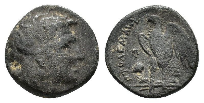 Ptolemaic Kings of Egypt. Ptolemy I Soter (305-282 BC). Æ Hemiobol (16,22 mm, 3,...