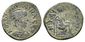 Bithynia, Nicaea. Salonina (Augusta, 254-268). Æ (22,66 mm, 6,80 g). Apparently unpublished. Good fine.
