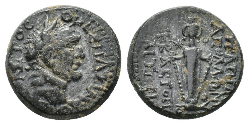 Caria, Sebastopolis. Vespasian (69-79). Æ (18,33 g, 5,31 g). Ne- Papias Apolloni...