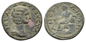 Phrygia, Amorium. Julia Domna (Augusta, 193-217). Æ (22,95 mm, 7,71 g). Apparently unpublished. Very fine.
