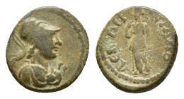 Phrygia, Hierapolis. Pseudo-autonomous issue, c. 2nd-3rd centuries AD. Æ (14,02 mm, 2,38 g). SNG von Aulock 3620; SNG Copenhagen 418. About very fine....