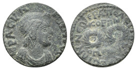 Phrygia, Hierapolis. Pseudo-autonomous issue. Homonoia with Sardis. Time of Philip I (244-249). Æ (20,22 mm, 4,71 g). SNG Tübingen 4050-1. Very rare. ...