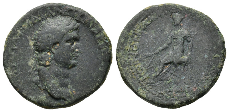 Glatia, Koinon of Galatia. Trajan (98-117). Æ (32,52 mm, 21,40 g). Titus Pomponi...