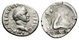 Vespasian (69-79). AR Denarius (17,57 mm, 3,34 g). Rome, AD 69-70. RIC 2; RSC 226. About very fine.