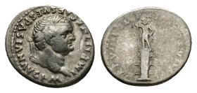 Titus (79-81). AR Denarius (17,72 mm, 3,14 g). Rome, AD 79. RIC 46. About very fine.