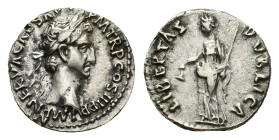 Nerva AD 96-98. AR Denarius (16,43 mm, 3,24 g).Rome. RIC 19. Very fine.