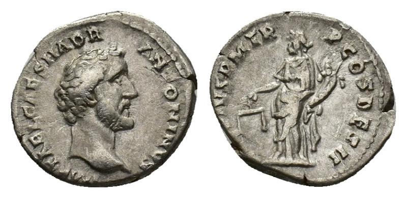 Antoninus Pius (138-161). AR Denarius (17,14 mm, 2,98 g). Rome. RIC 10. Very fin...