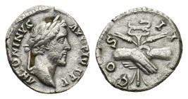Antoninus Pius (138-161). AR Denarius (16,61 mm, 2,91 g). Rome. RIC 136. Very fine.