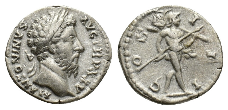 Marcus Aurelius (161-180). AR Denarius (17,28 mm, 3,28 g). RIC 231, RSC 126. Ver...