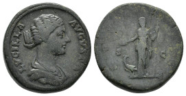 Lucilla (Augusta, 164-182). Æ Sestertius (30,05 mm, 26,99 g). Rome, AD 164-167. RIC 1751 (Aurelius). About very fine.